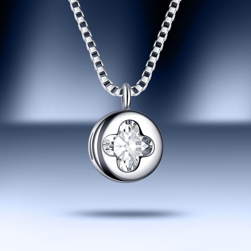 佰色传情brirs925银时尚项链四叶草