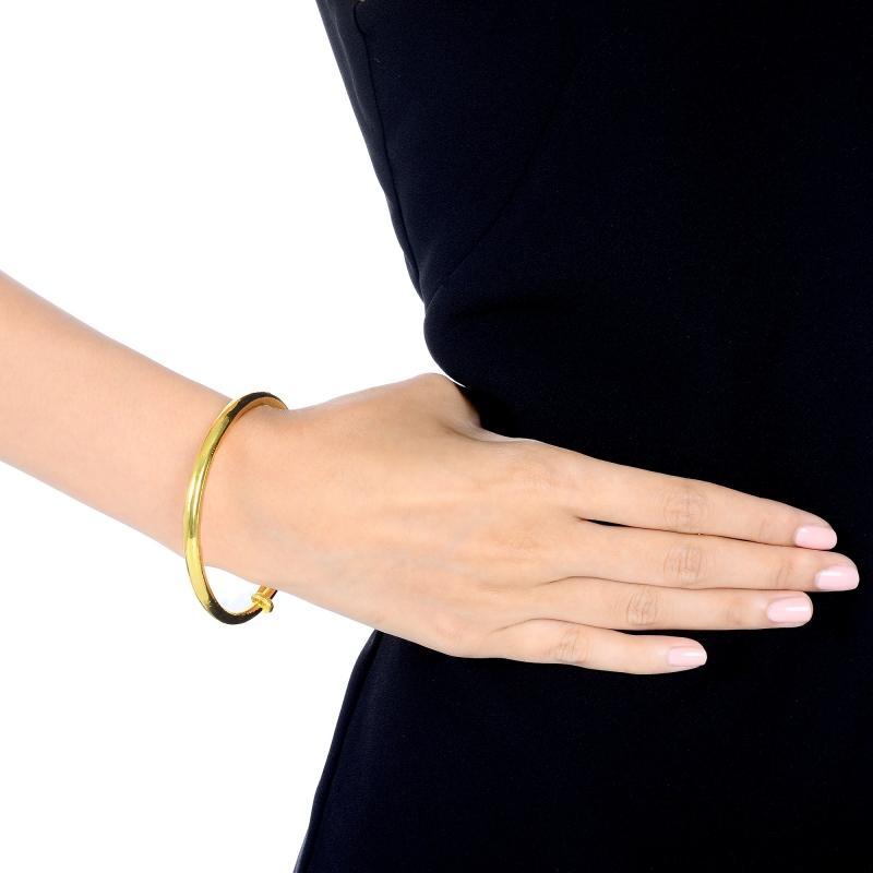 周生生chowsangsang足金首饰品元棍套箍金手镯结婚金镯子女款计价