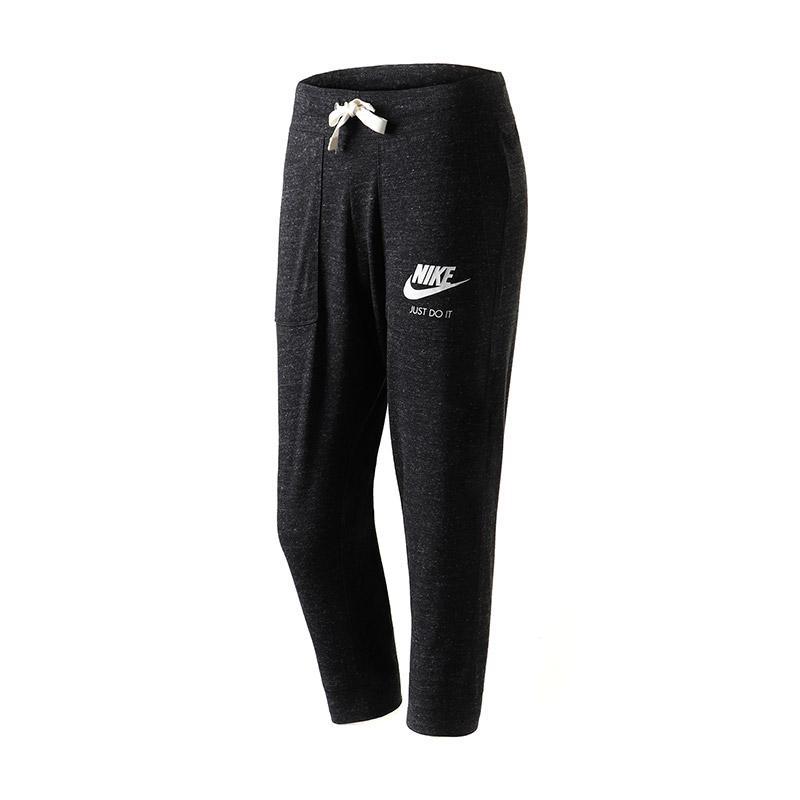 nike耐克女裤运动中裤收口针织舒适透气七分运动裤883724l883724010