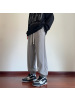 男装纯色百搭束脚卫裤男春秋季新款青少年抽绳松紧腰运动休闲裤子