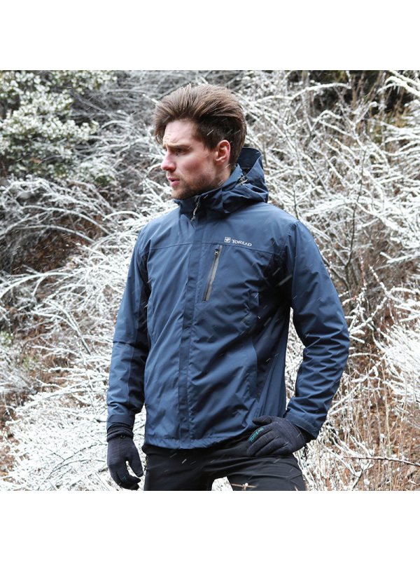 探路者户外冲锋衣男女三合一两件套秋冬防水加绒加厚登山服潮牌男