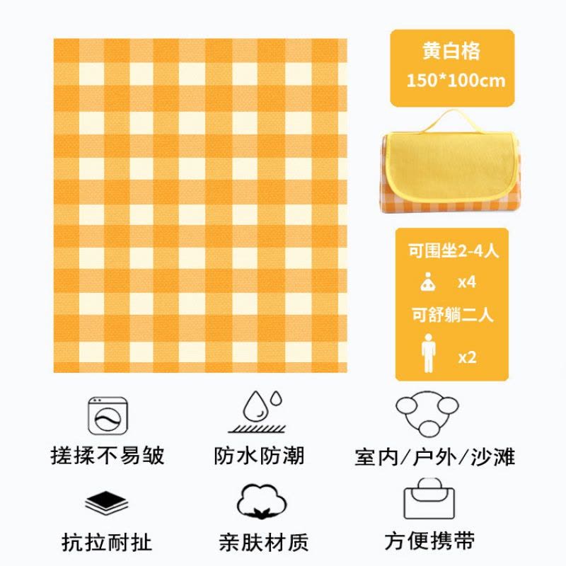 Ceba春游防潮垫野餐布户外便携防水草野炊地垫子郊游加厚ins风图片