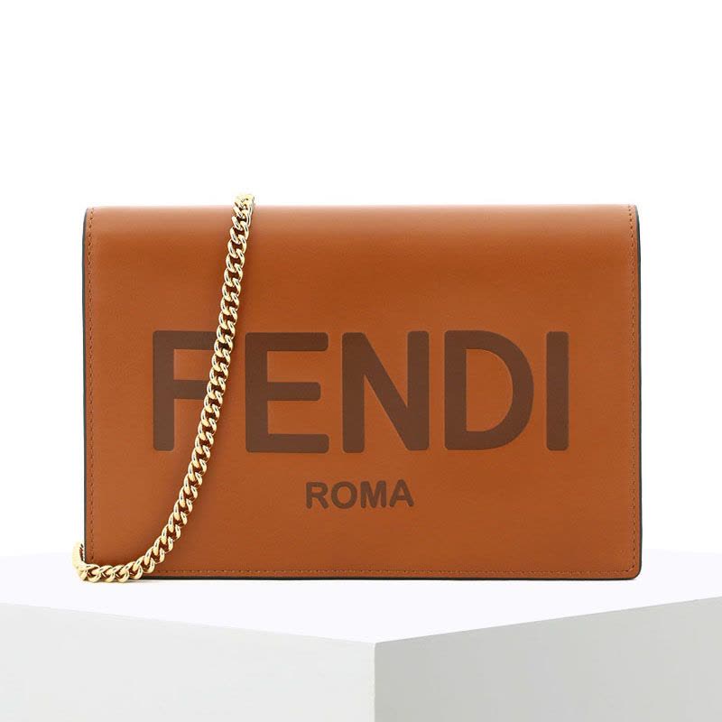 预售FENDI WOC LOGO标识 光面皮 女士手包 8BS006图片