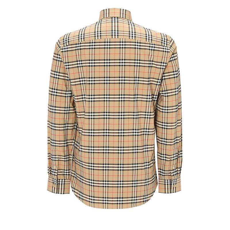 预售BURBERRY 博柏利 男士 衬衫经典格纹 长袖衬衫8020966图片