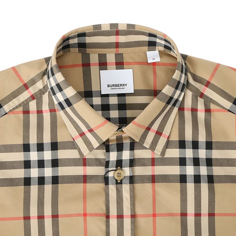 BURBERRY VINTAGE 长袖衬衫 经典格纹 棉质 8020863图片