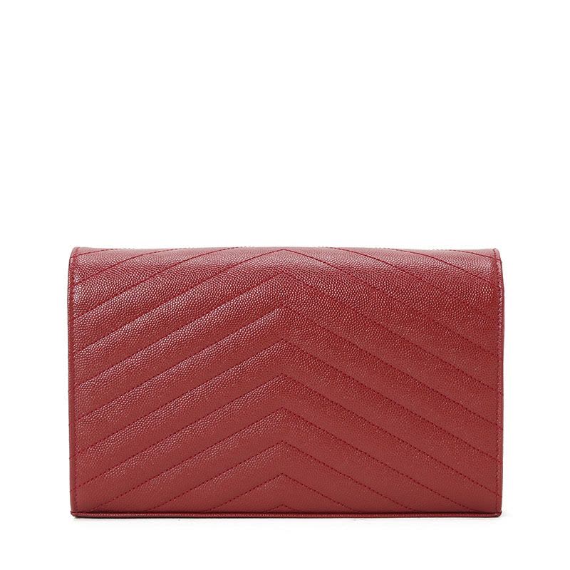 预售 圣罗兰YSL MONOGRAM 信封 绗缝 链条包 女士单肩包 377828 银链图片