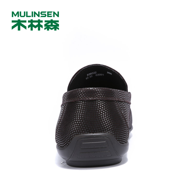 木林森男鞋春季真皮休闲鞋SS97301