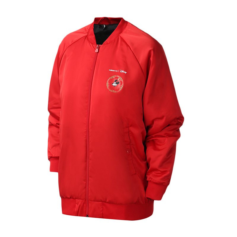 【自营】adidas阿迪达斯NEO女服运动服新年款迪士尼米奇棉服GE7765
