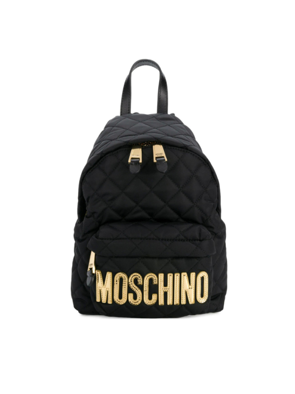 预售 莫斯奇诺MOSCHINO LOGO标识 女士双肩包 织物7608