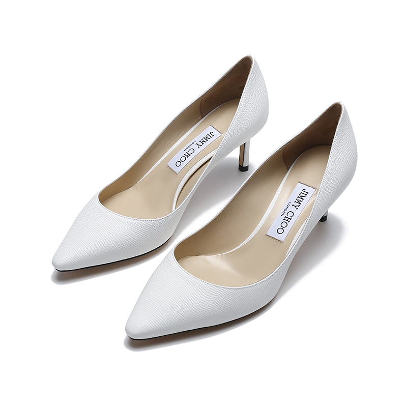 JIMMY CHOO 周仰杰 女士皮革尖头高跟鞋单鞋 ROMY 60 BAX 221