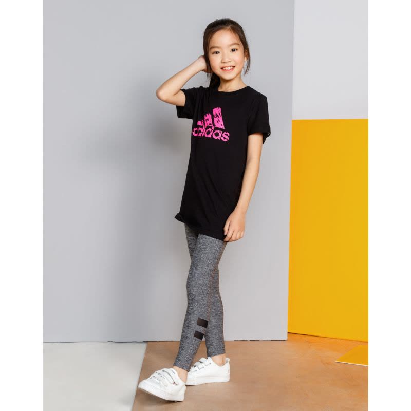 阿迪达斯童装针织T恤运动短袖经典logoADITSG2Y-BP图片