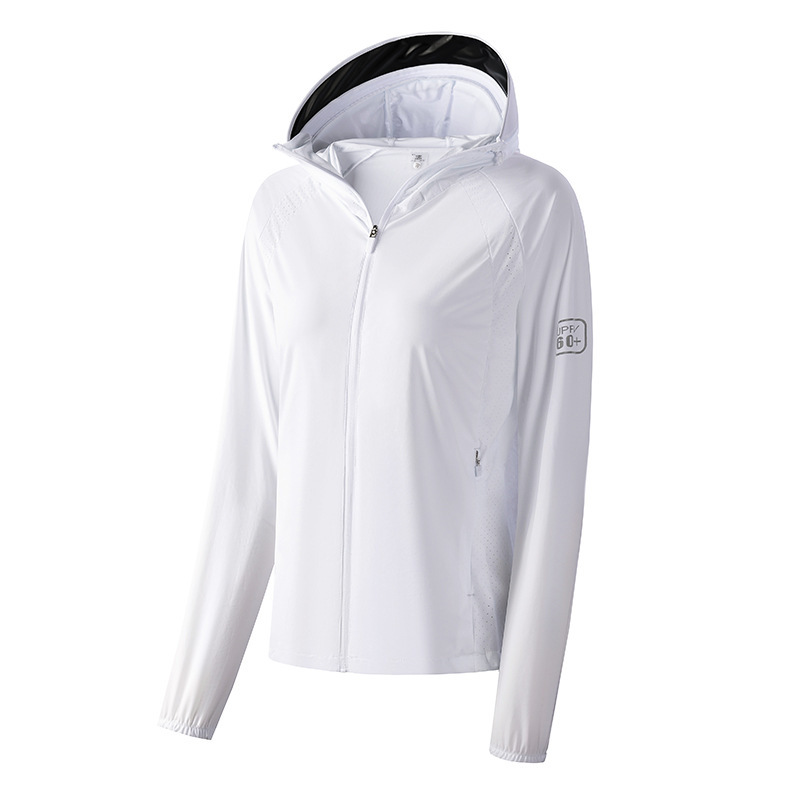 UPF60+夏季新款冰丝皮肤衣户外垂钓服连帽轻可拆卸防晒服休闲外套