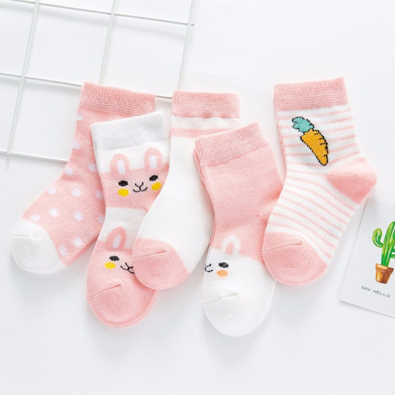 【顺丰配送】【10双装】儿童袜子婴儿宝宝袜子春夏季新款船袜薄款网眼透气男女童短袜子