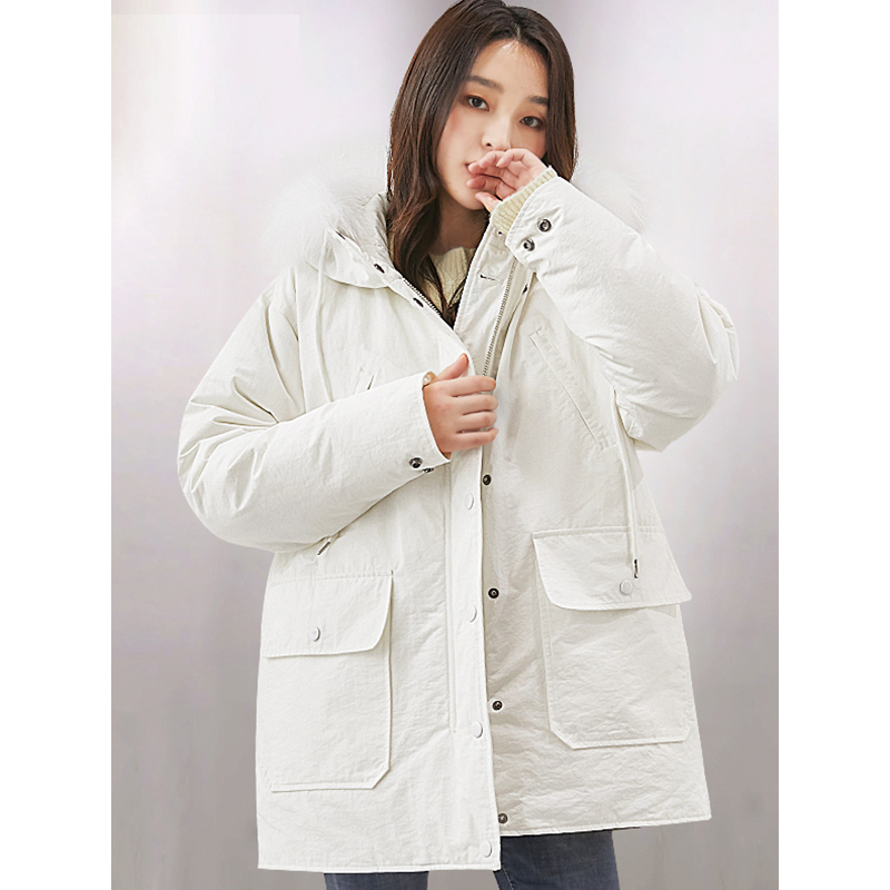 yaloo/雅鹿2019冬装新款韩版加厚宽松两面穿羽绒服女反季清仓外套