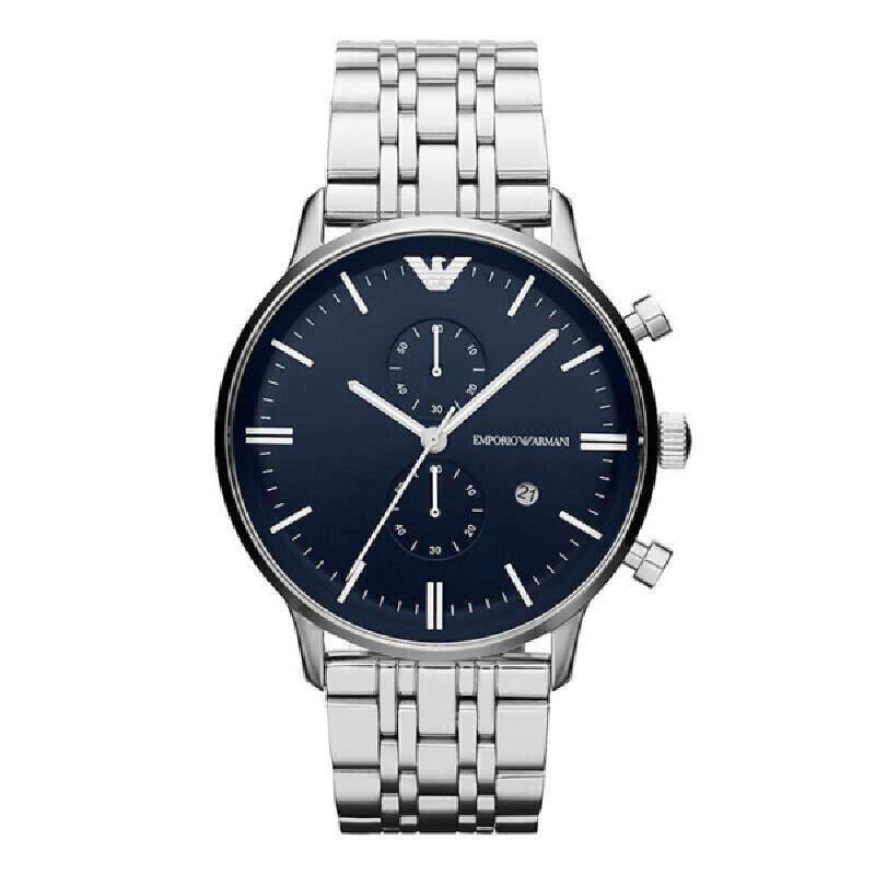 阿玛尼emporioarmani手表男表简约时尚质感男士石英表欧美品牌ar1648