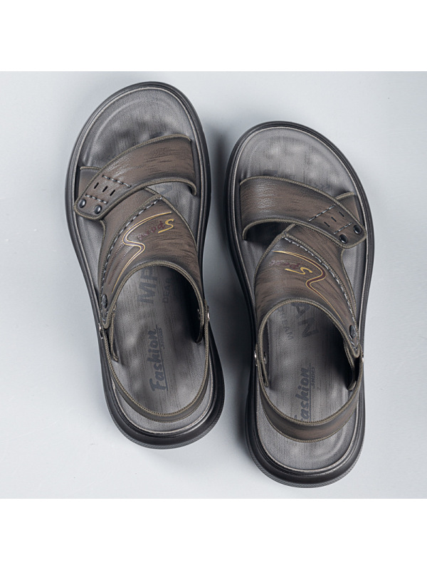 凉鞋男新款时尚潮流乳胶软底男士拖鞋休闲防滑沙滩鞋男鞋