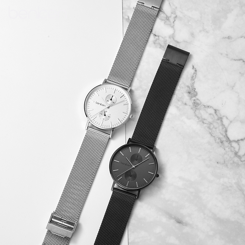 benken手表石英表防水男士手表