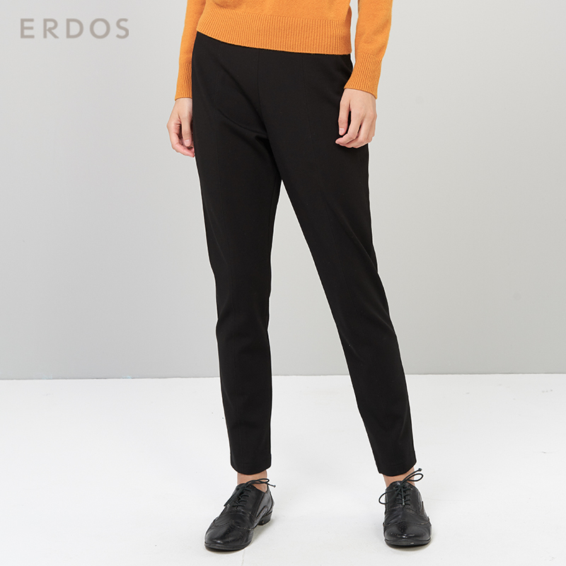 ERDOS 秋冬修身简约针织女裤 E276M1011