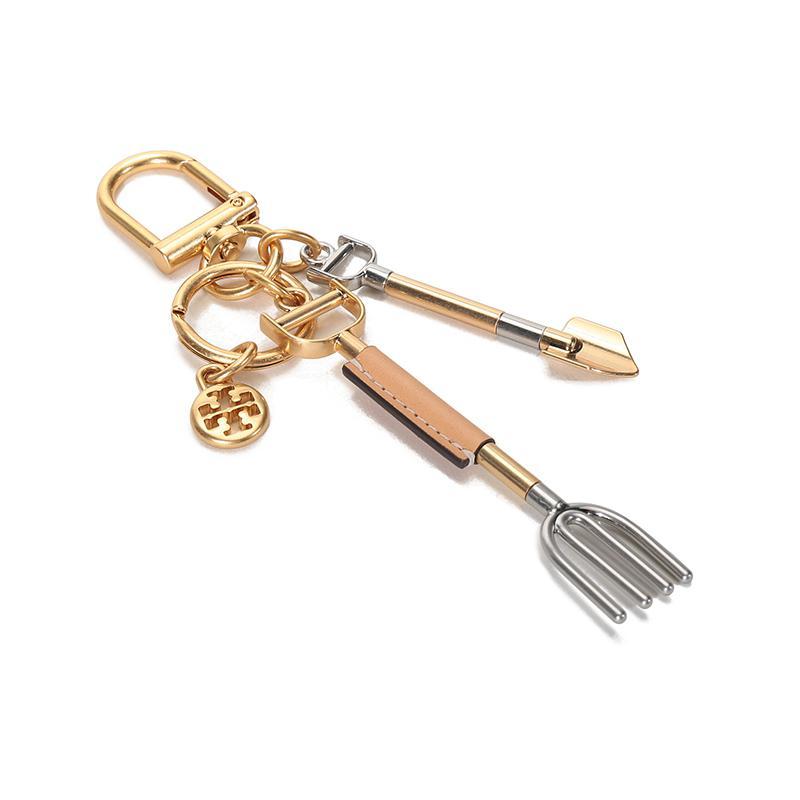 toryburch托里伯奇奢侈品tb钥匙扣男女中性金属配皮园林工具钥匙圈