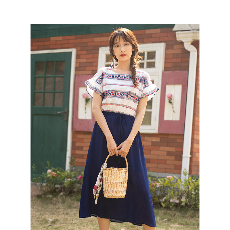 茵曼inman连衣裙