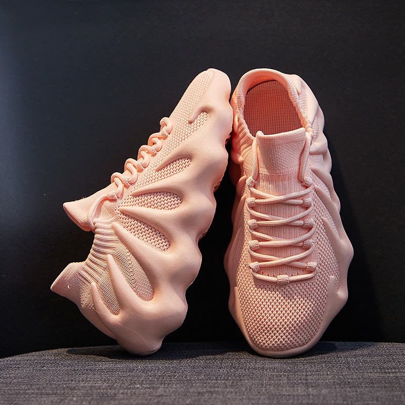 Ceba新款火山底椰子鞋2021夏季潮流飞织透气运动鞋个性低帮跑步女鞋图片