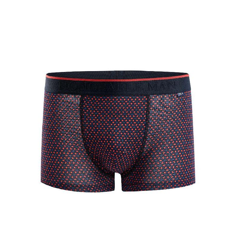 hla海澜之家中腰印花橡筋针织平角短裤男士内裤hukaj3e056a