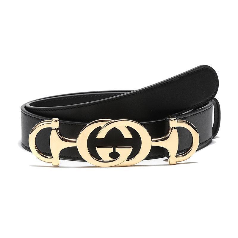 GUCCI 古驰 女士皮革板扣式皮带腰带 550122 AP00G