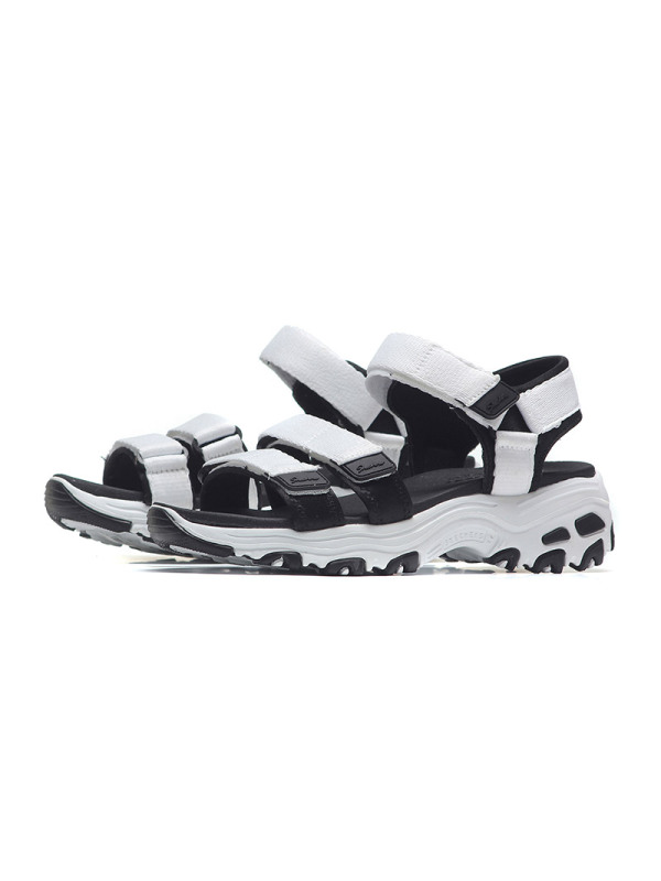 【自营】Skechers斯凯奇女凉鞋D‘lites厚底魔术贴休闲鞋31514