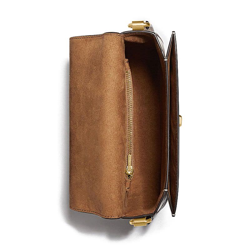 预订COACH\蔻驰 HUTTON SADDLE 豆腐方包单肩斜挎包 金属方扣粒面皮 20*18*7.5CM图片
