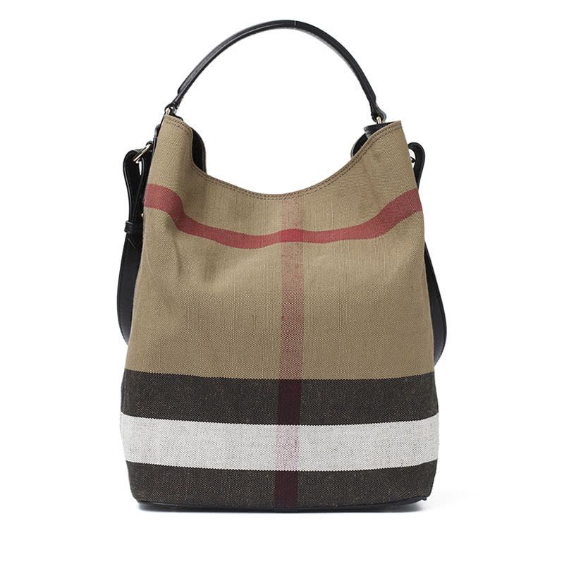 BURBERRY 经典格纹 斜挎包水桶包图片