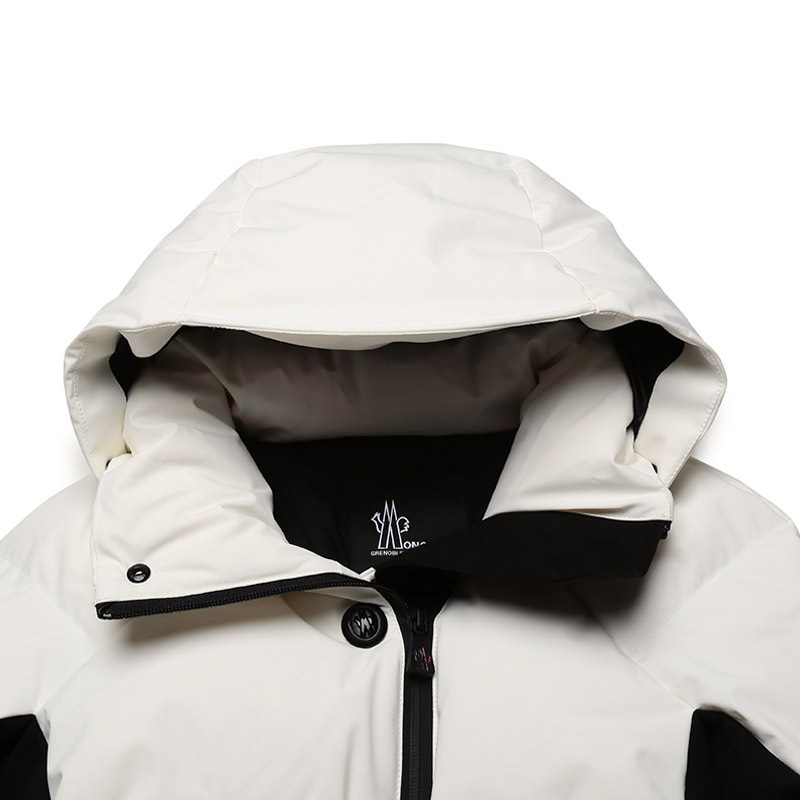 盟可睐 MONCLER 女士聚酰胺Guyane鹅绒连帽羽绒服夹克外套1A51240 53861