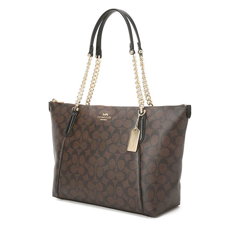 COACH AVA 链条单肩托特包 F87776 43x25x12CM图片