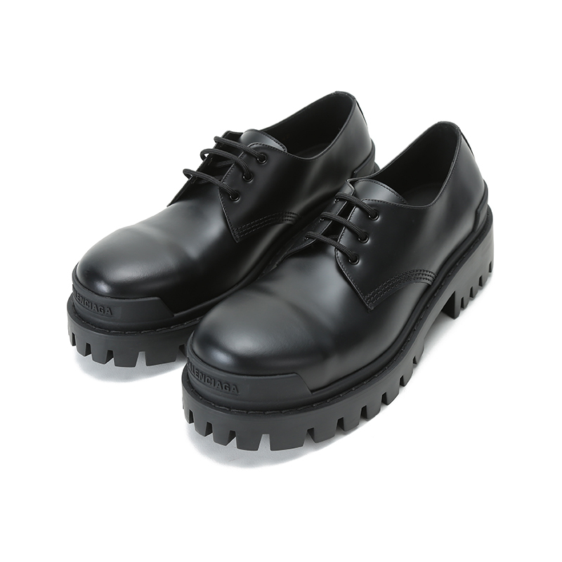 balenciaga巴黎世家男士牛皮革系带厚底鞋休闲皮鞋600600wa960