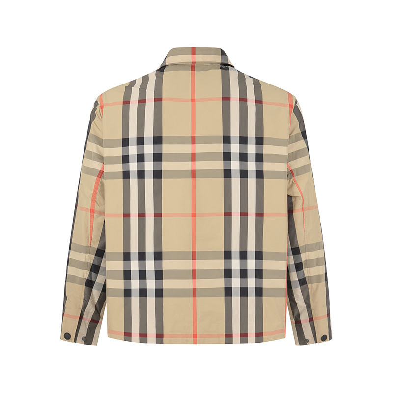 博柏利burberry春秋款男士休闲版型衬衫式夹克上衣外头8070347主要