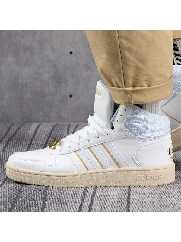 Adidas阿迪达斯高帮板鞋新男女运动小白鞋巴扎黑联名休闲鞋G55080