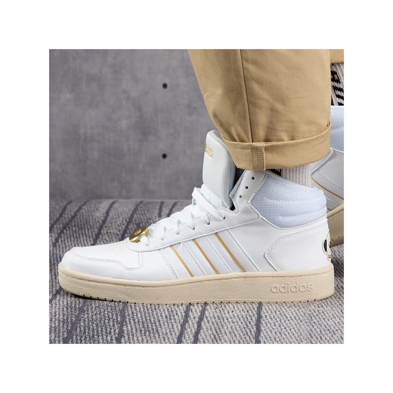 Adidas阿迪达斯高帮板鞋新男女运动小白鞋巴扎黑联名休闲鞋G55080图片