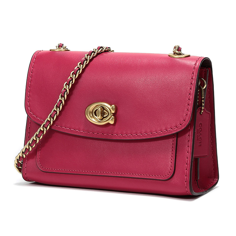 coach蔻驰奢侈品女士牛皮parker18单肩斜挎包29392