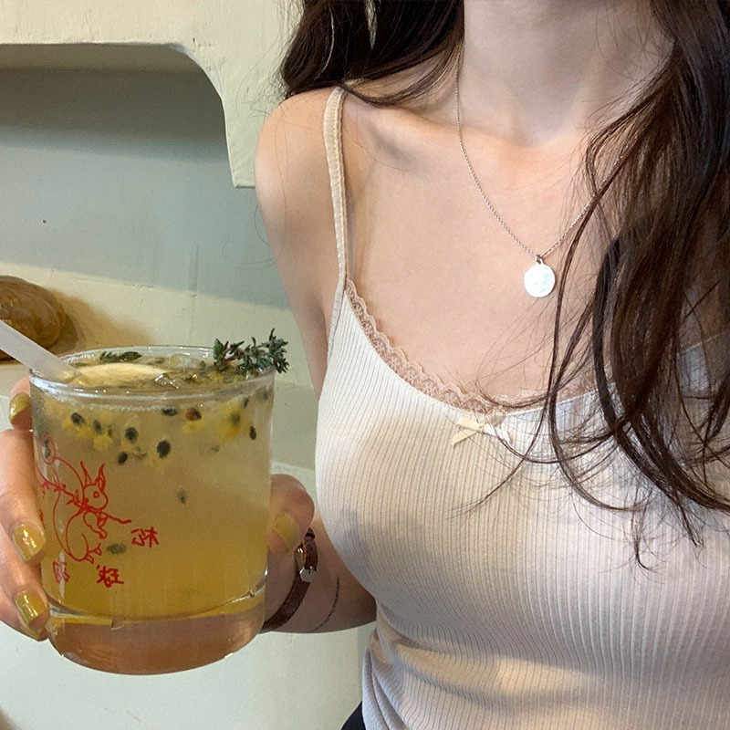 外搭美背背心网红叠穿短款碎花蕾丝小吊带ins超火辣妹学生上衣女