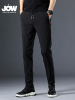 JOW/乔沃夏季男士休闲裤纯色中腰直筒免烫长裤商务休闲青年裤子薄
