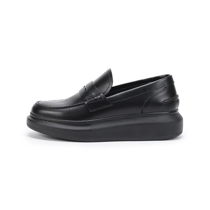 亚历山大·麦昆 ALEXANDER MCQUEEN 女士 皮革皮鞋乐福鞋厚底鞋633911 WHX50