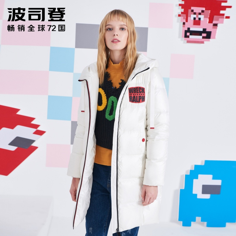 波司登2018女款中长款羽绒服无敌破坏王系列外套