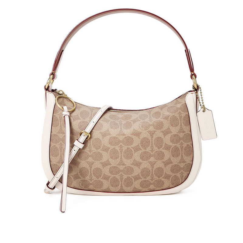 coach单肩马鞍半月包52577视频