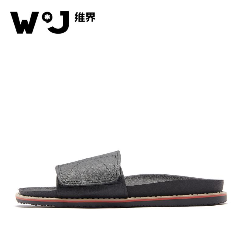 维界维界夏季新款个性创意潮牌懒人拖鞋男时尚外穿青春潮流男士一字拖图片