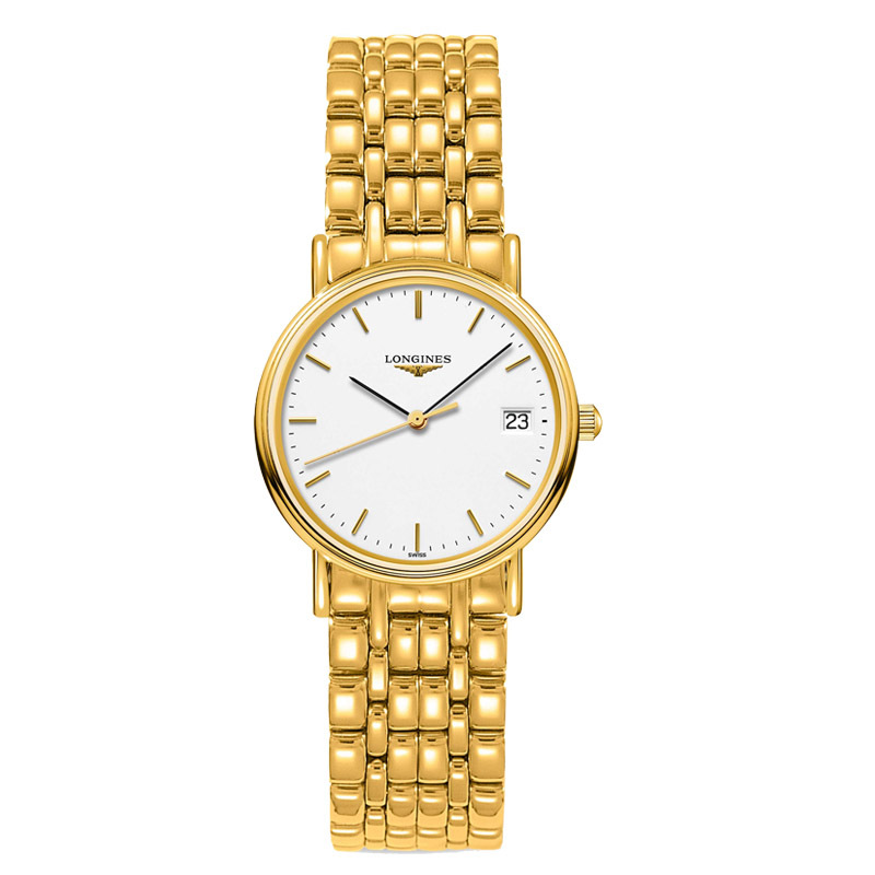 预售款浪琴longines手表女表瑰丽系列石英表女精钢腕表l43202128