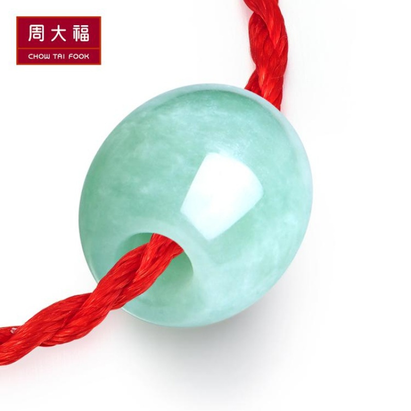 周大福珠宝首饰转运珠路路通翡翠玉坠K62253