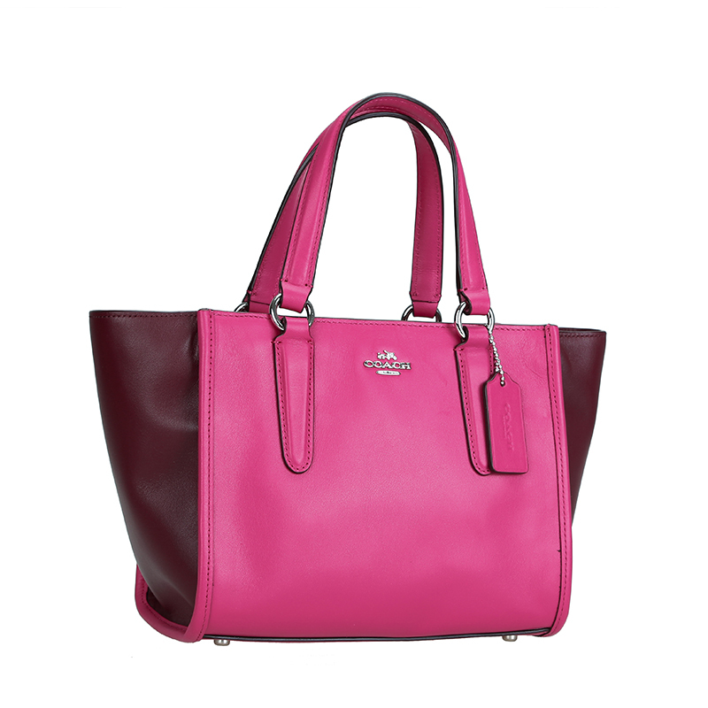 COACH/蔻驰 女包拼色迷你手拎斜挎蝙蝠包 38291 (32)22.5x18x14CM