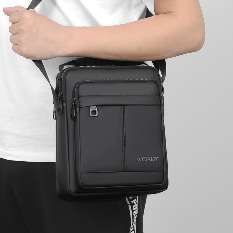 ceba男士包斜挎包商务休闲单肩挂包男款手提小方包防泼水大容量