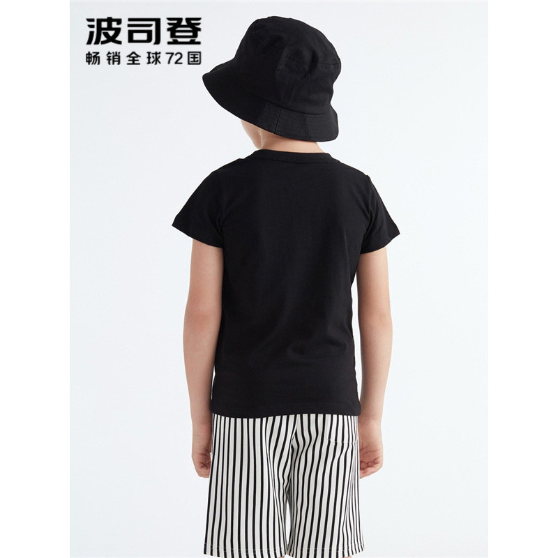 波司登童装卡通短袖T恤短裤套装2018夏季新款男童套装C821CD1130