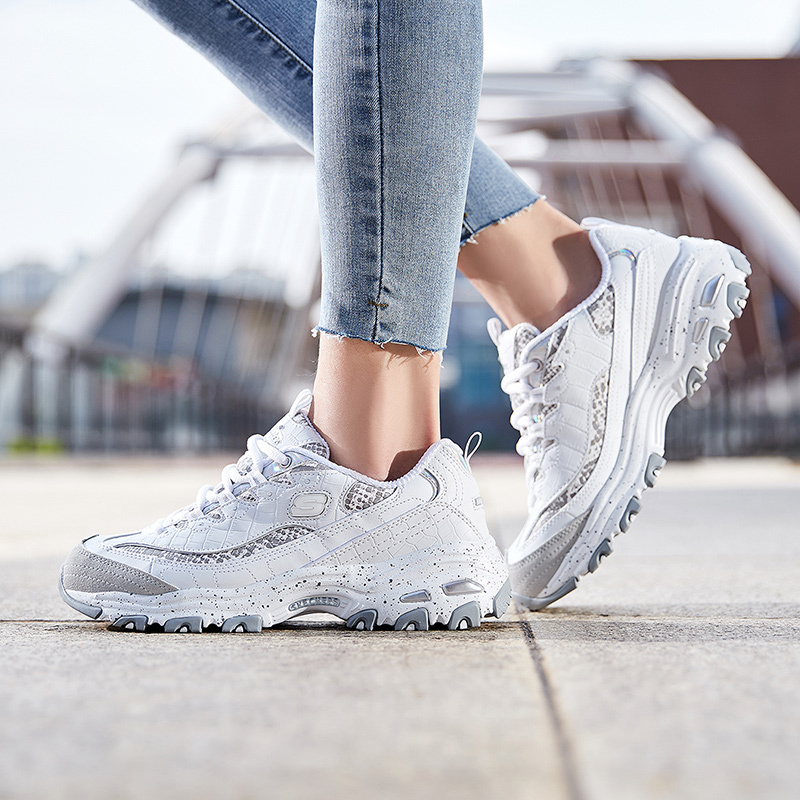 skechers斯凯奇女鞋D‘lites熊猫鞋运动休闲鞋66666054