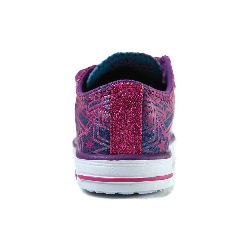 Skechers斯凯奇女婴童休闲鞋新款彩色闪灯低帮魔术贴运动鞋10728N